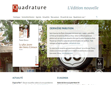 Tablet Screenshot of editionsquadrature.be